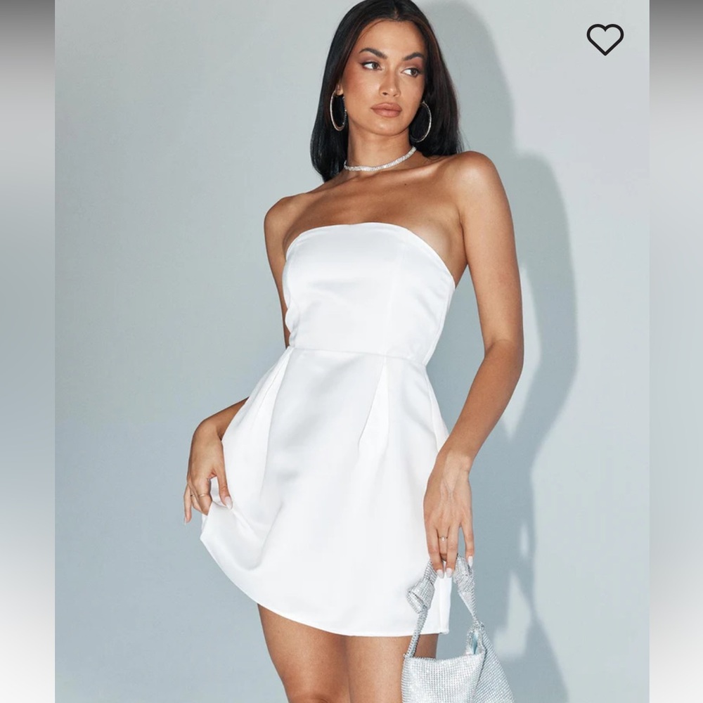 Princess Polly White Spader Corset Strapless Mini Dress